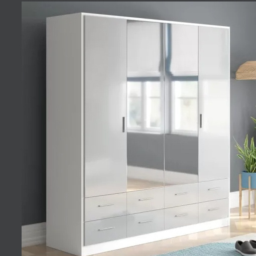 BALOM Customized Newest Design Mirrored Wardrobe Closet for Bedroom Furniture