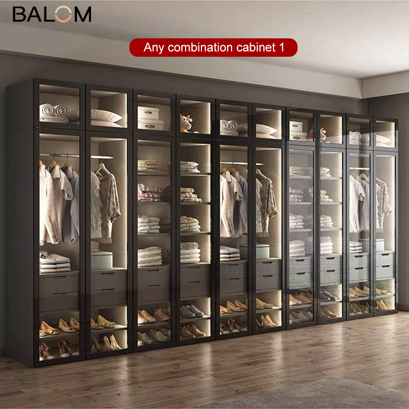 China Factory Price Bedroom Wall Wardrobe Design Multi-use Portable Clothes Wardrobe Cabinet