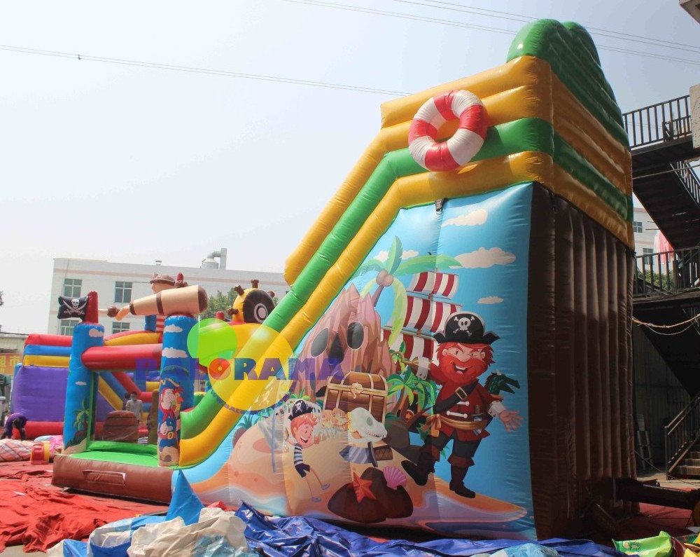 Inflatable Slide, Inflatable Park Vikings Playground 8x3.5x6h Mt