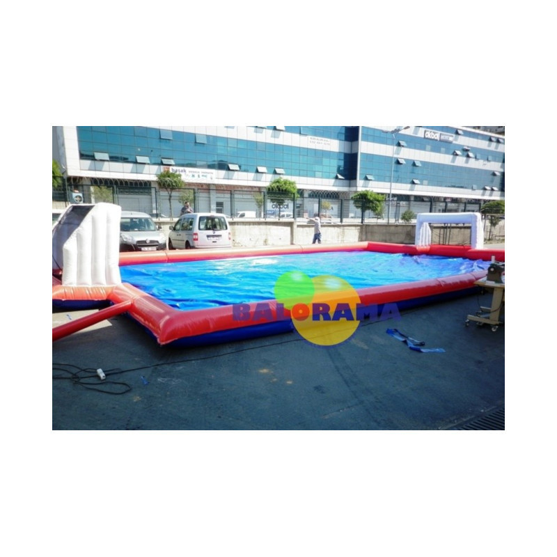 Interactive Wet football Field Inflatable, bubble soccer game