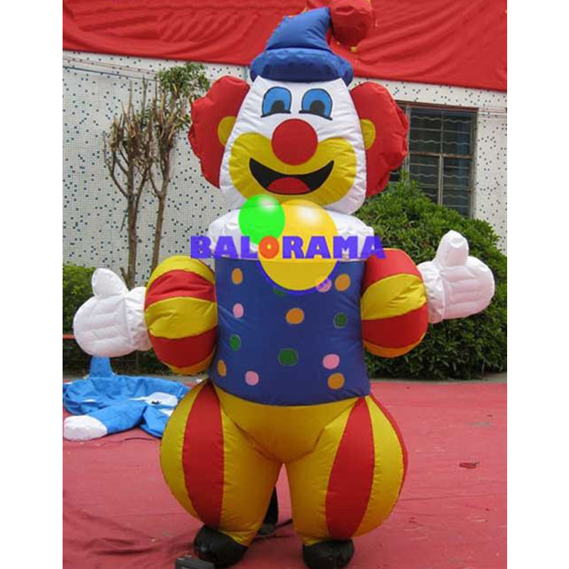 inflatable clown, advertising costume for sale, inflatable clown mascot