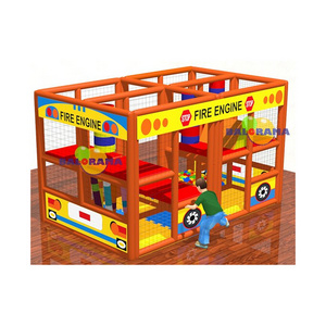 kids playground indoor fire engine theme ball pool, softplay playground, Commercial Attraction Soft Play Kids Indoor Adventure