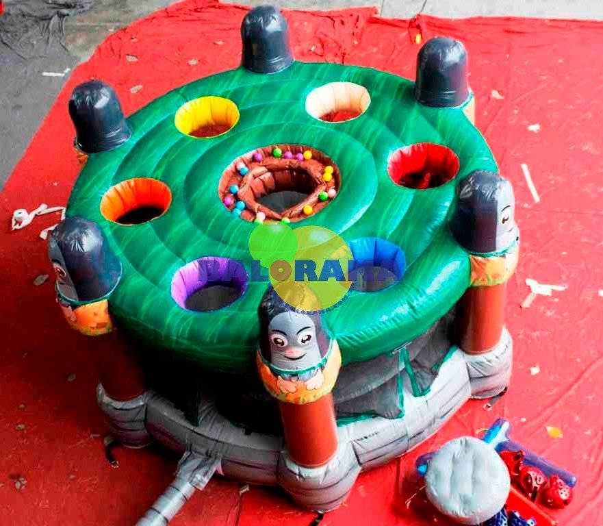 Interactive Inflatable Mole Playground