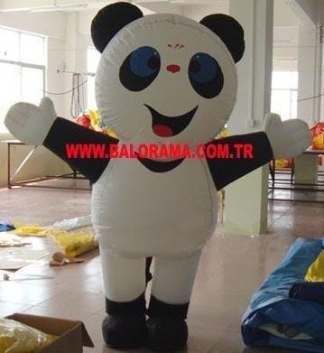 Inflatable panda costume, inflatable mascot walker