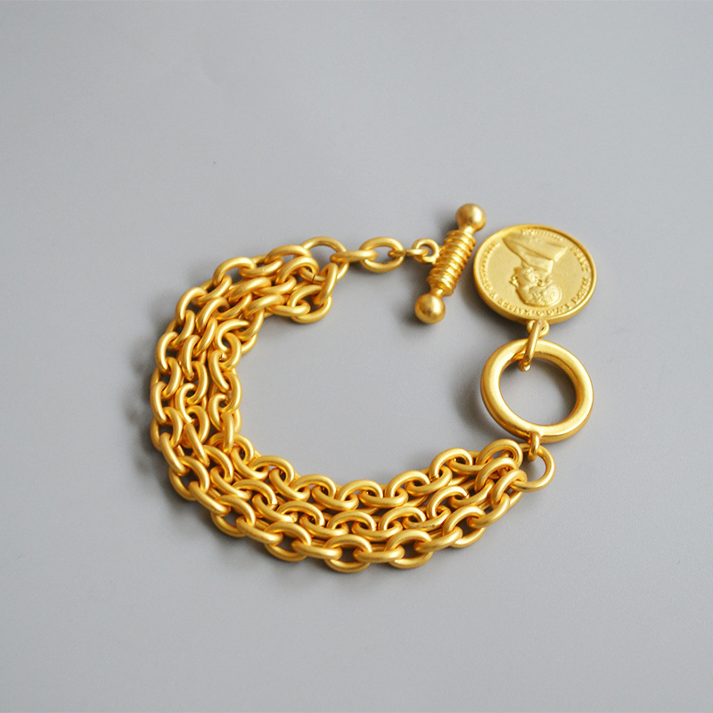 New Arrival Unique Design Wholesale Custom Made 18k Real Gold Bracelet Women Jewelry Brass Bangle Bracelet