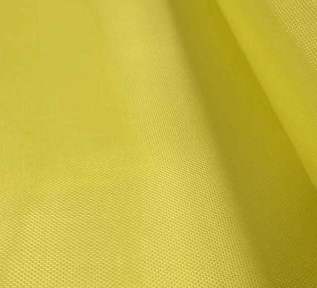 Aramid Fiber Fabric Kevlar Fabric High Strength 1500D Flame Retardant Woven Twill Plain Industry Yellow Coated Armor Industry