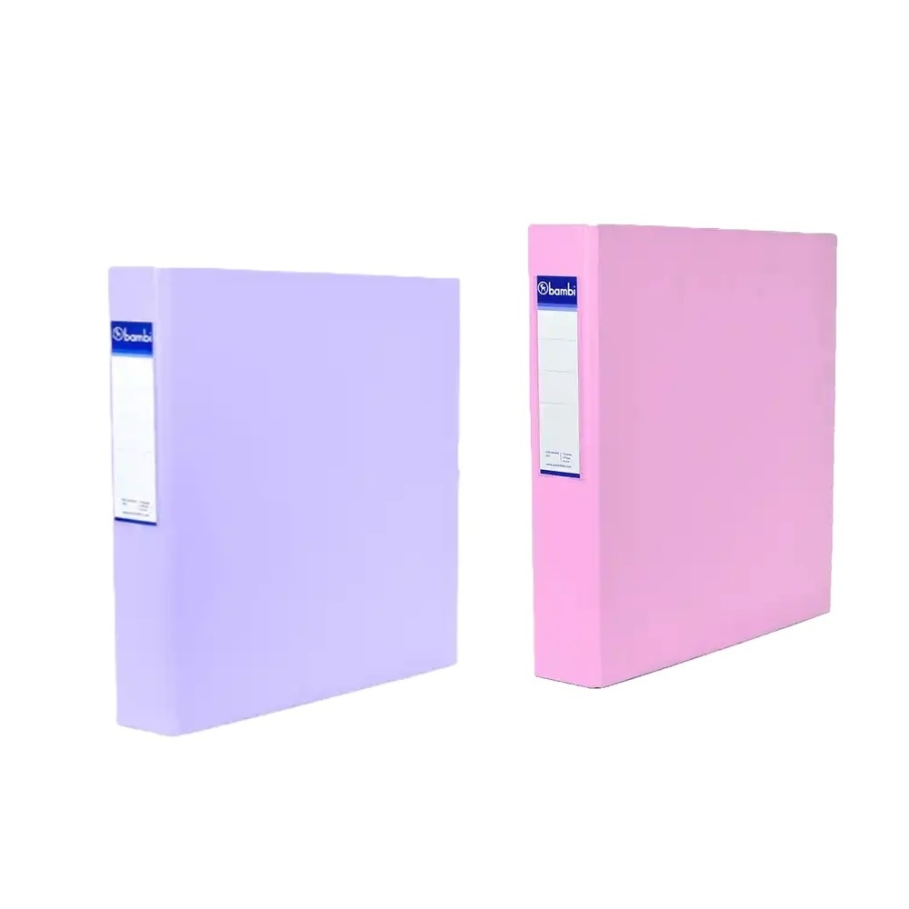 Customized Logo Colorful File Folder Paper Holder 40mm Thickness Paperboard PVC Size A4 D-Ring 2 3 4 Ring Binder