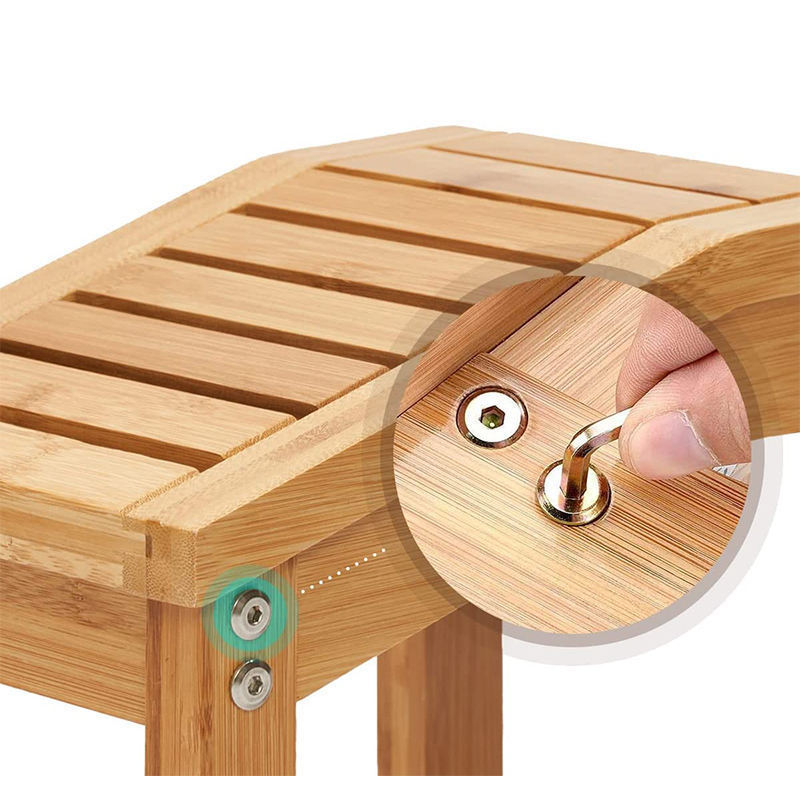 Bamboo shower foot rest