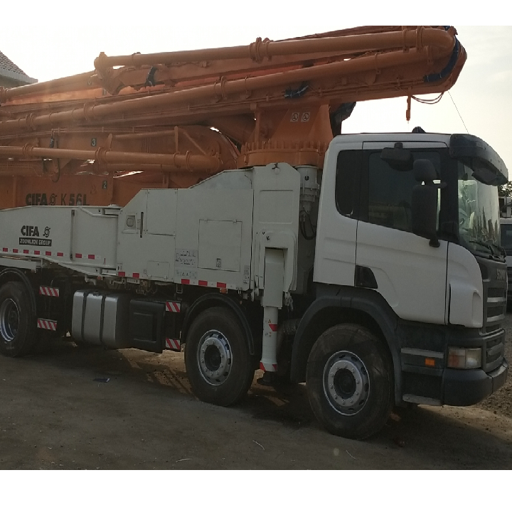 High quality original second hand Cifa 52m Mobile  Concrete Pump Truck