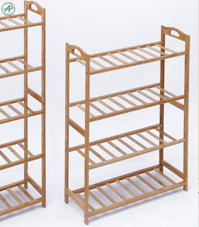 Multi-Function Natural Bamboo Shelf Bamboo Shoe Rack Storage