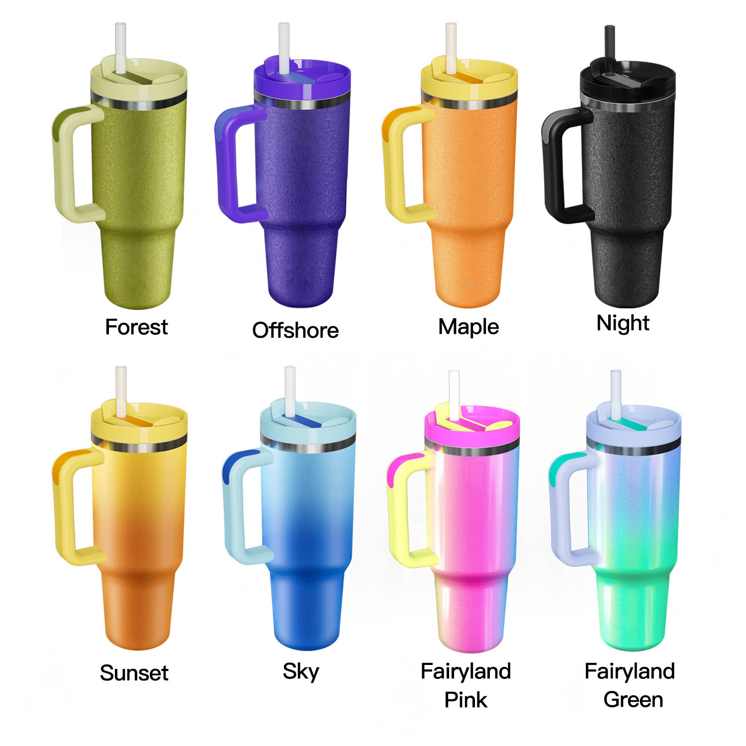 Customize 30oz 40oz Adventure Quencher Tumbler H2.0 Flowstat Double Wall Stainless Steel Vacuum Insulated Travel Mug With Handle