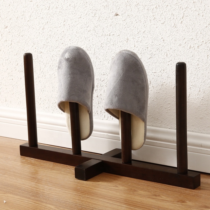 Japanese style slippers rack solid wood simple and creative mini small door Japanese shoe rack