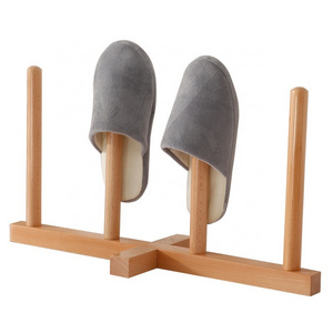 Japanese style slippers rack solid wood simple and creative mini small door Japanese shoe rack