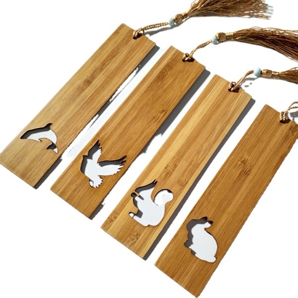 laser engraving wooden souvenir bookmark