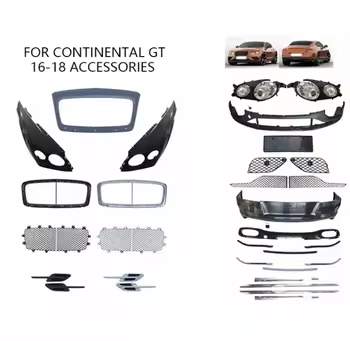 Factory Price Auto Accessories Front Bumper With Grill Fender Liner For Bentley Continental GT 2012-2015 Upgrade to 2016-2018