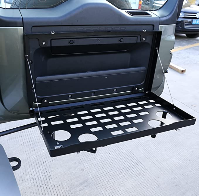 Car Rear Door Folding Table Vehicle Accessories  Folding Tailgate Table For Land Rover Defender 90 110