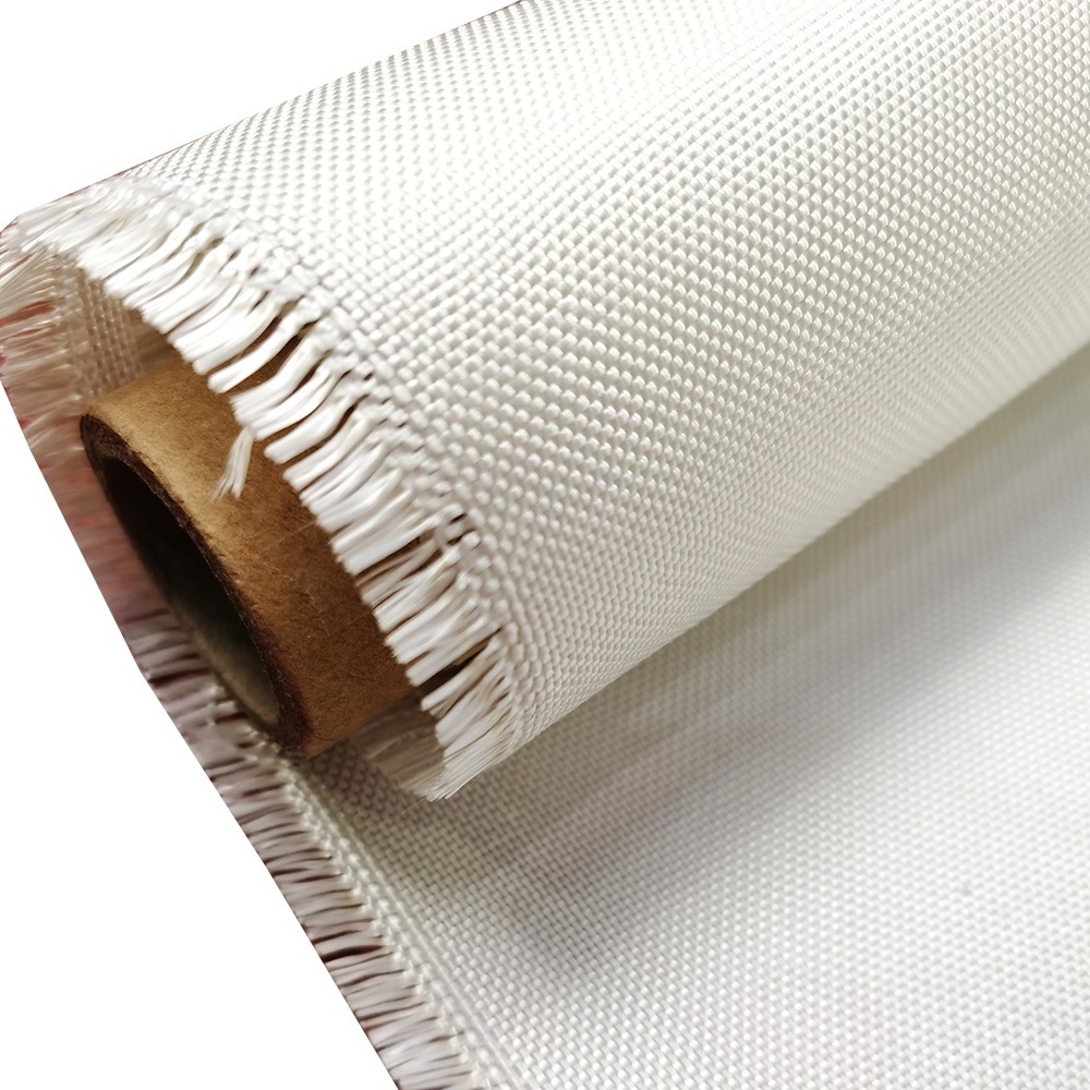 Sio2 Over 96% Fire Resistant Glass Fiber Fabric1000c Insulation Thin Fiberglass Fabric 300G/M2 High Silica Cloth