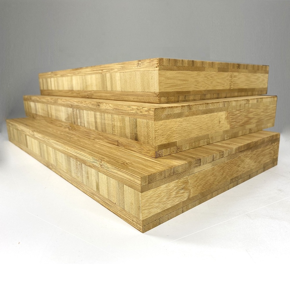 Factory Export Wholesale 3 Layers Natural Bamboo Board 15mm Thickness Horizontal Grain Vertical Laminated Bamboo Panel on Sale