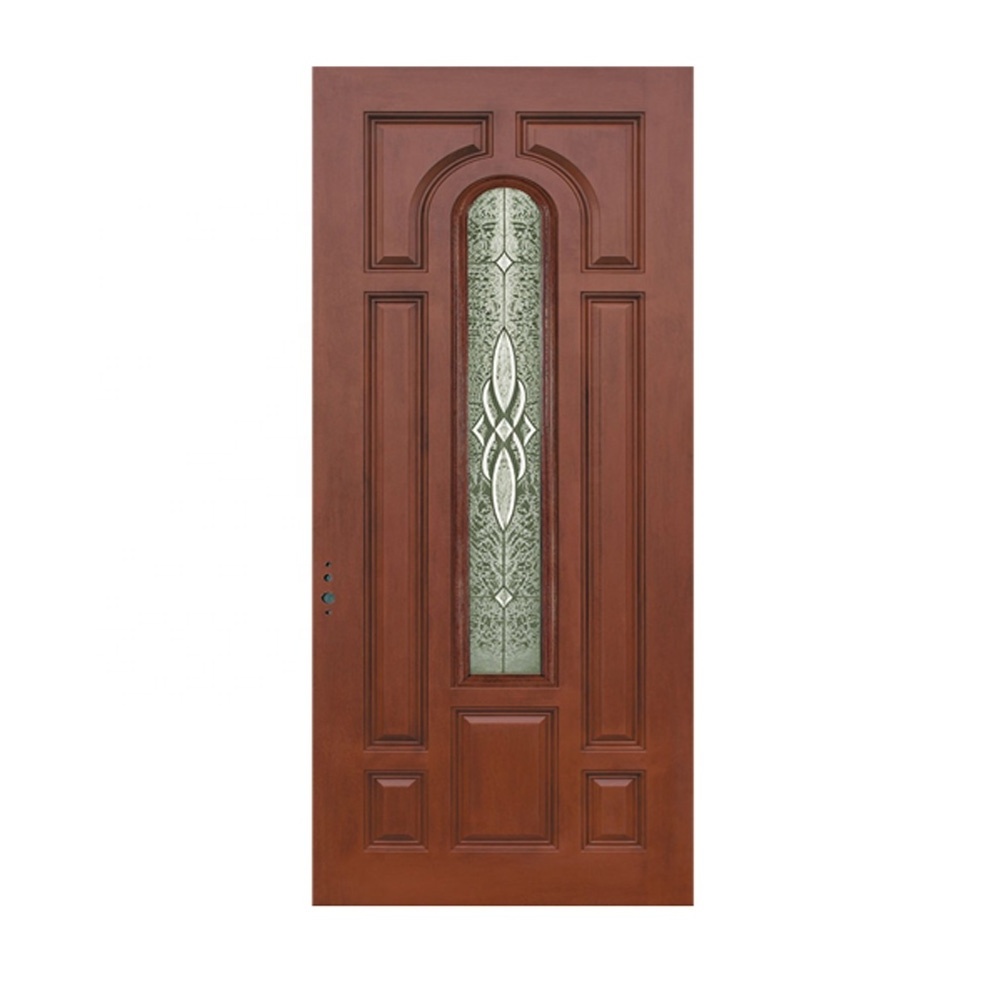 Brand New Wood Grain Texture Fibre Glass Door Better Than Plain Wooden Hospital Made In China