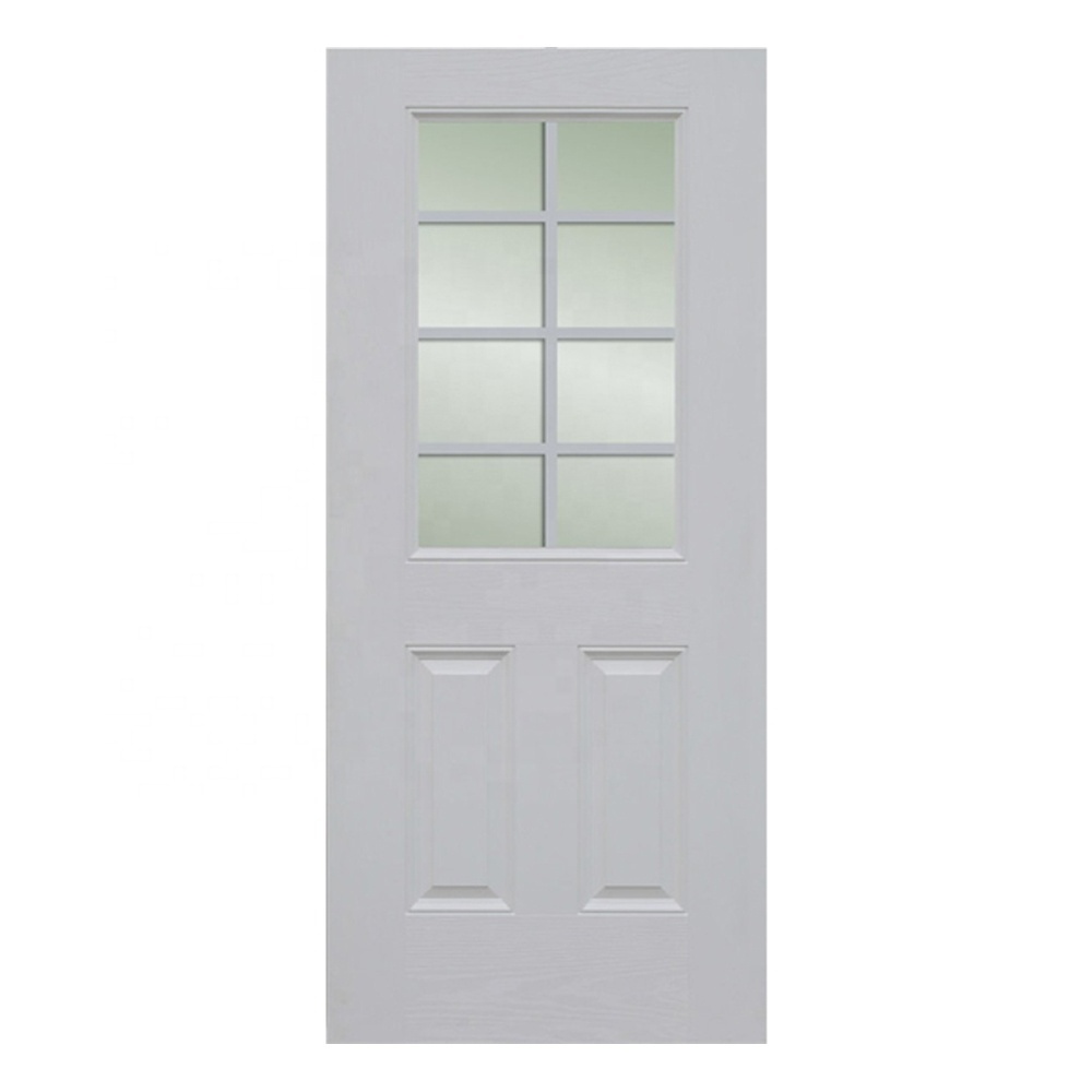 Brand New Wood Grain Texture Fibre Glass Door Better Than Plain Wooden Hospital Made In China