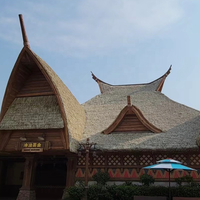 Eco-friendly Extrusion Art Tiki China Best Roof Synthetic Artificial Thatch