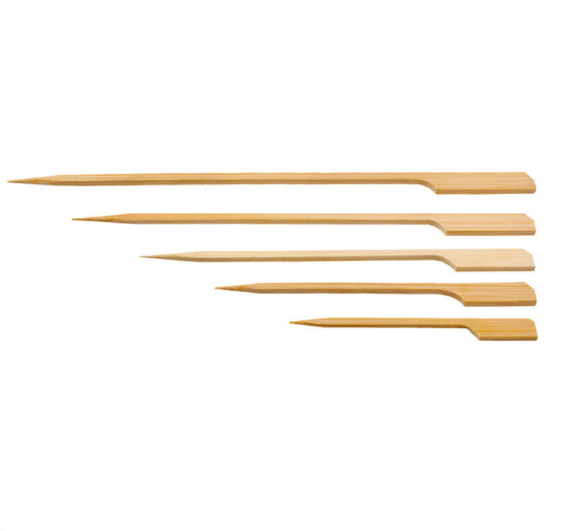 Factory wholesale food grade bamboo teppo skewer with custom logo