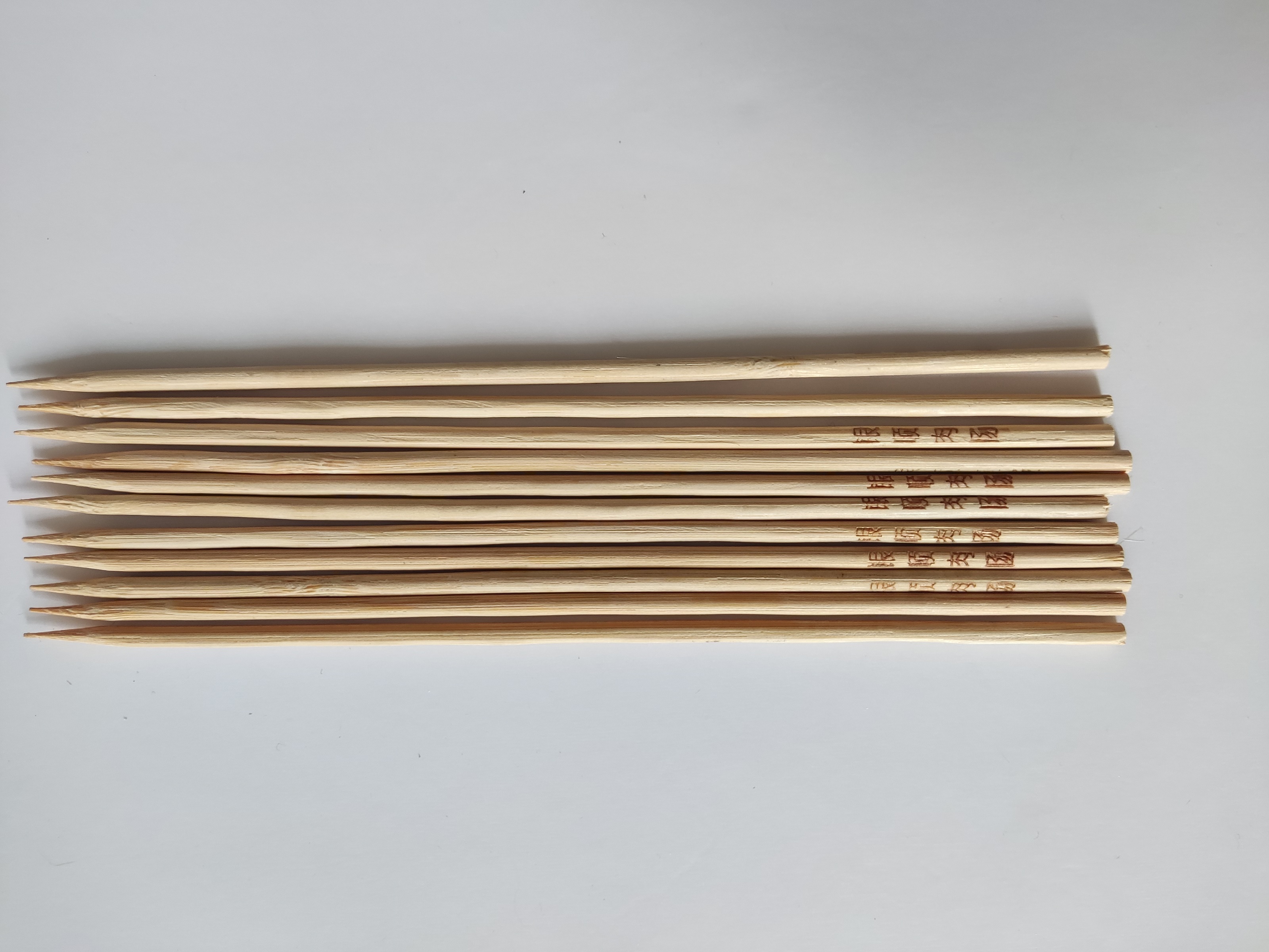 Bamboo sticks for barbecue large bamboo paddle teppo bbq wood stick skewer long 40 cm hot dog bamboo barbecue sticks