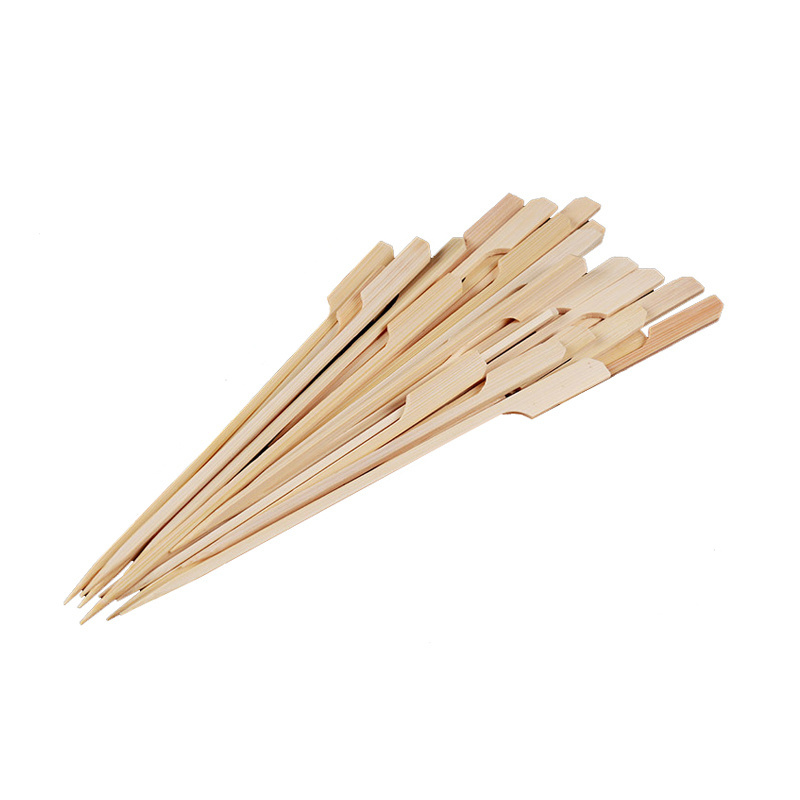 Factory wholesale food grade bamboo teppo skewer with custom logo