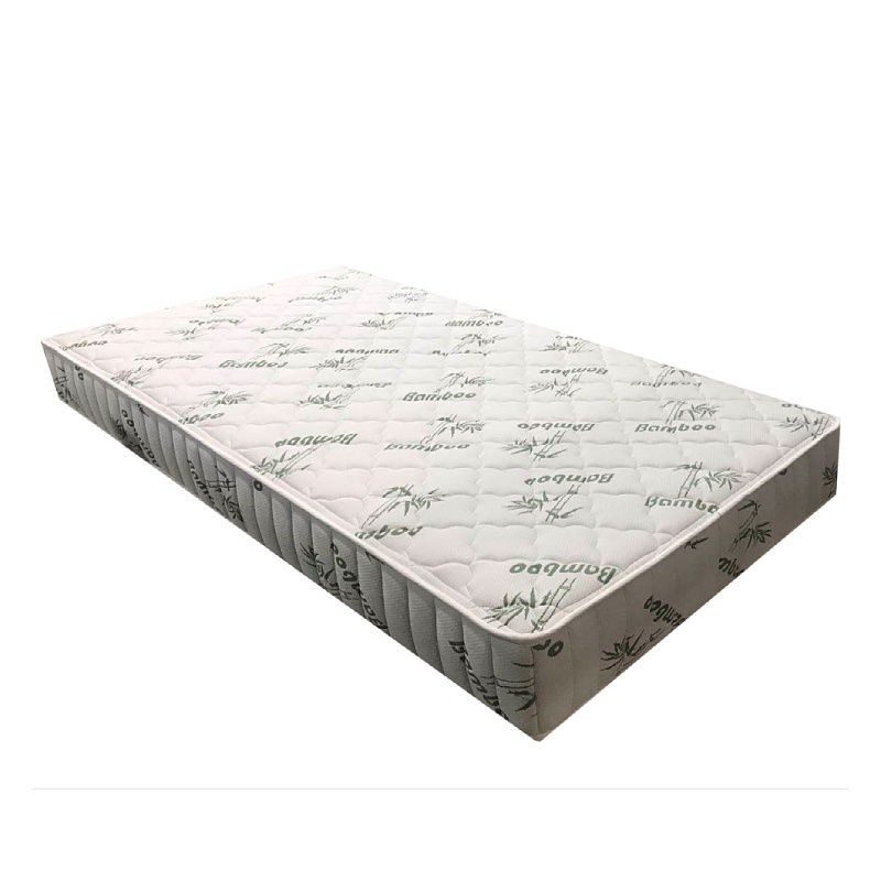 Bamboo Pillow Top Queen Size 10 Inch Memory Foam Innerspring Hybrid Cup Coil Mattresses Rolled in box