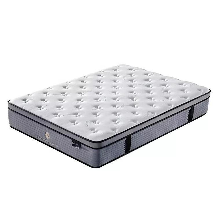 Luxury hotel soft queen king size independent bag spring innerspring memory sponge bed mattresses