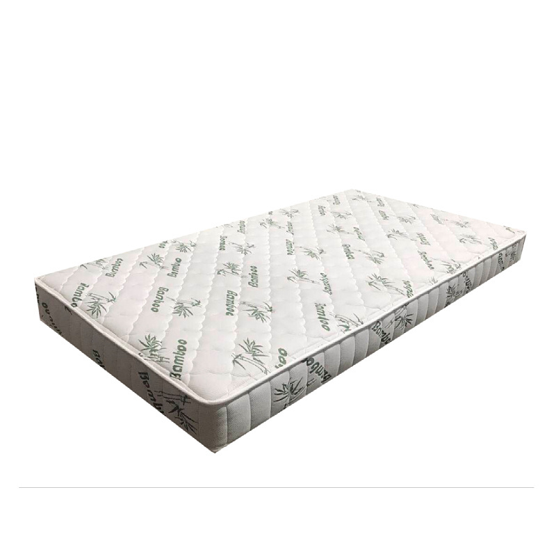 Bamboo Pillow Top Queen Size 10 Inch Memory Foam Innerspring Hybrid Cup Coil Mattresses Rolled in box