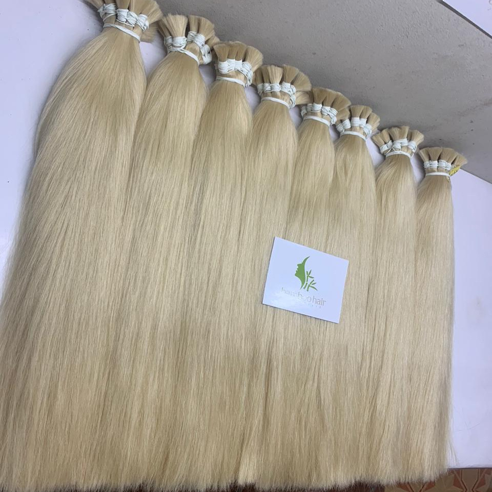 Bamboohair Vietnam Bulk Hair From 100% Vietnam Human Hair Wholesale Natural Hair Extension High Quality Silky