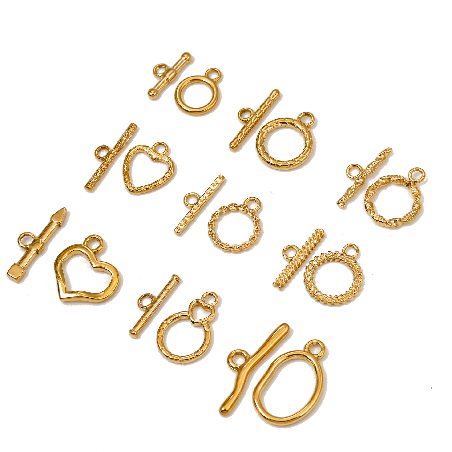 Toggle Clasp For Jewelry Making Kit Jewelry Clasp Beads for Bracelets Making Necklace Stainless Steel Necklace Bracelet Connect