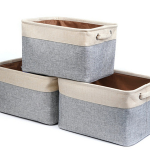 Foldable Storage Bin Collapsible Basket Cube Storage Organizer Bins with Carry Handles for Home Closet Nursery Drawers Organizer