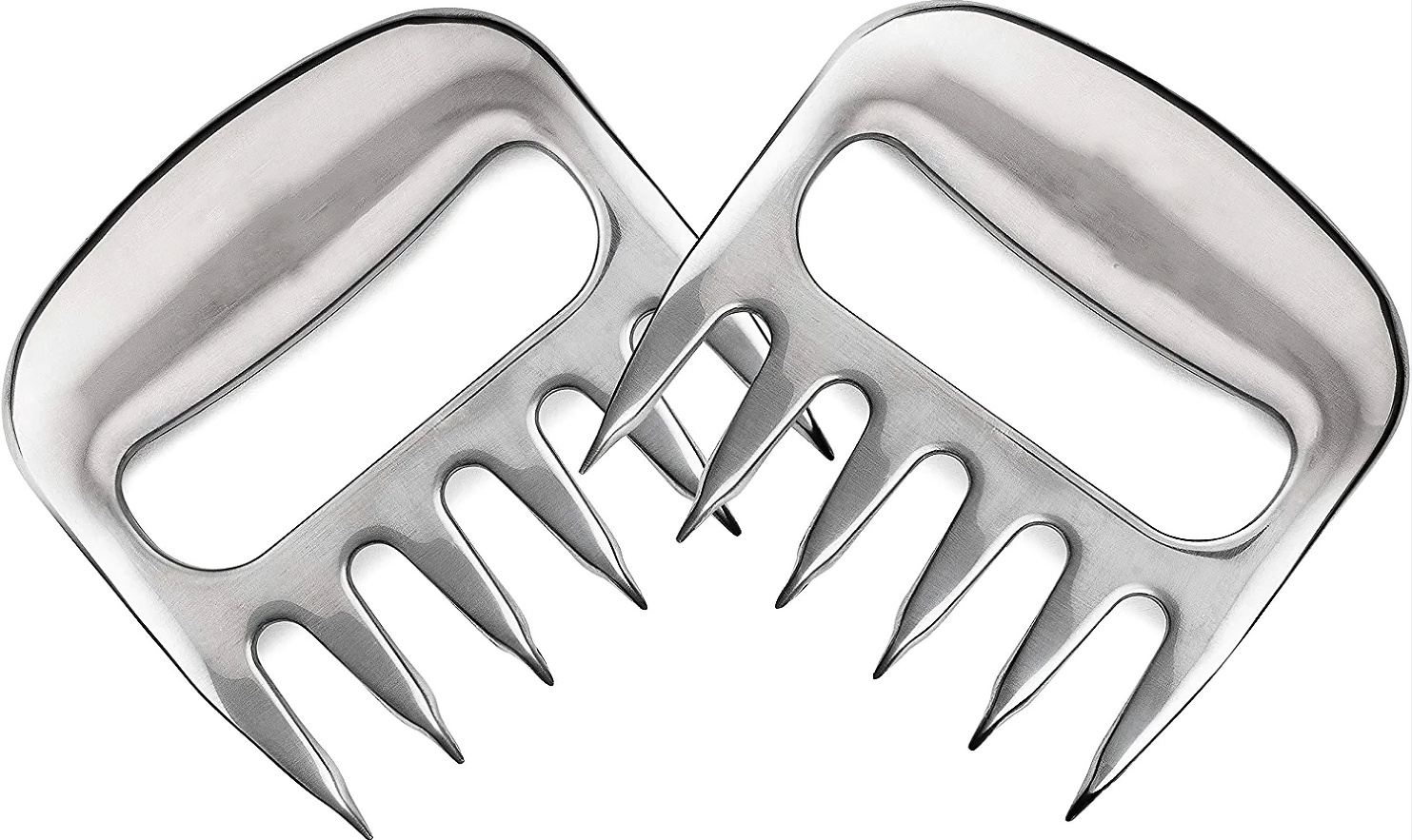 Custom Logo Shredding Claws Stainless Steel Bear Claw Meat Shredders for BBQ Cooked Meat Separating Knife