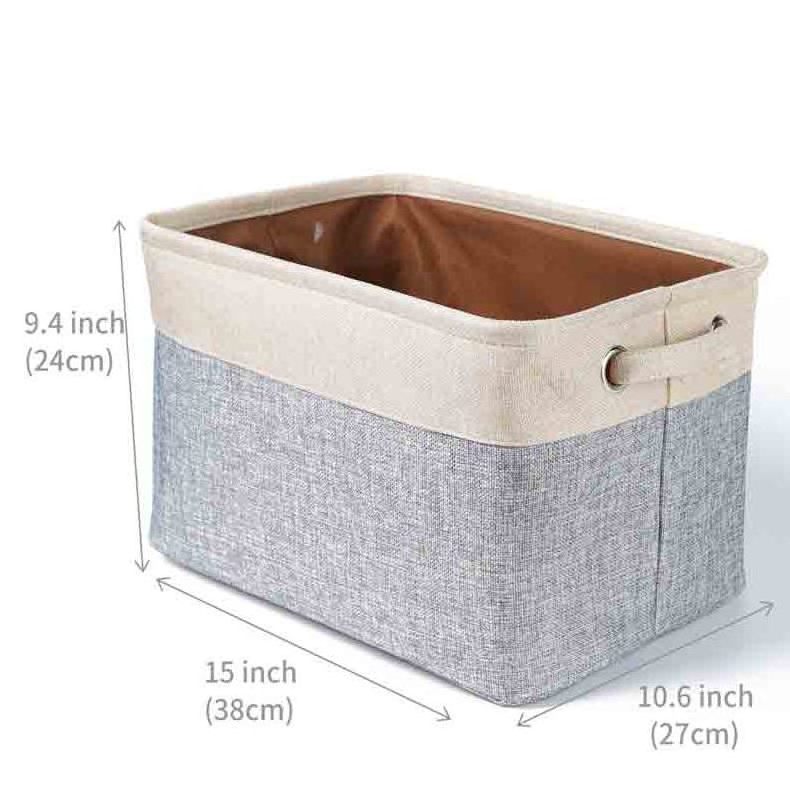 Foldable Storage Bin Collapsible Basket Cube Storage Organizer Bins with Carry Handles for Home Closet Nursery Drawers Organizer