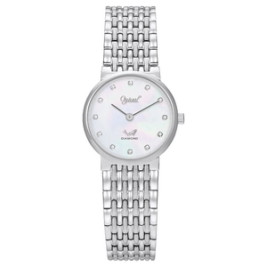 Ogival brand watch Elegant Mother of Pearl Diamond Double Needle Stainless Steel SWISS Quartz Movement Watch for Women