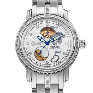 Ogival Urban Fusion Stainless Steel Couples' Automatic Mechanical Watch: Authentic Diamond Fish Detail, Superior SWISS Movement