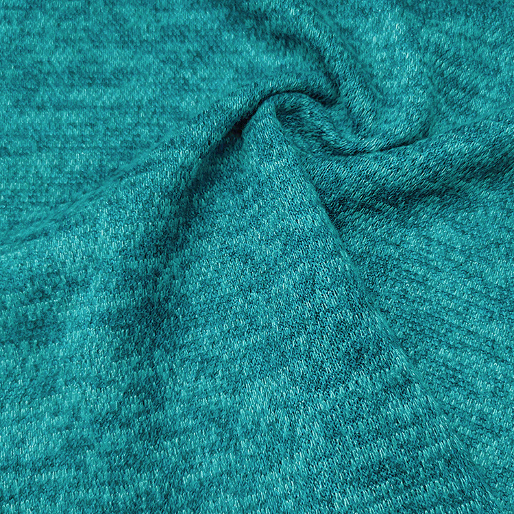 Soft Hand Feel Hacci Fabric Rayon Material , Plain Dyed Knitted Polyester Hacci Fabric For Clothing/