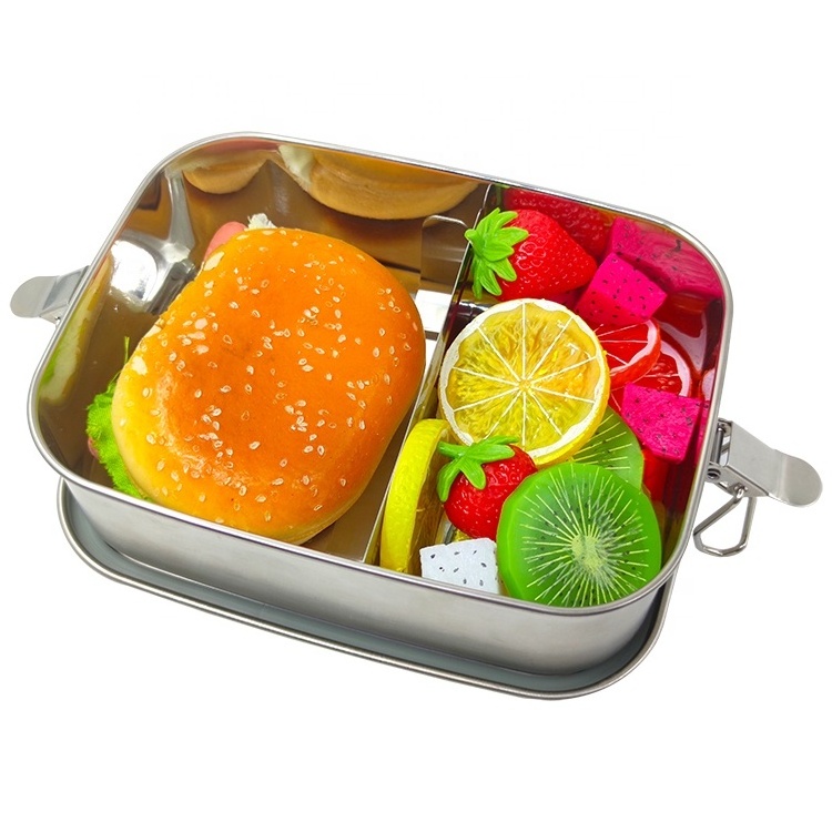 304 Stainless Steel Leakproof Tiffin Kids Lunch Box With Removable Divider