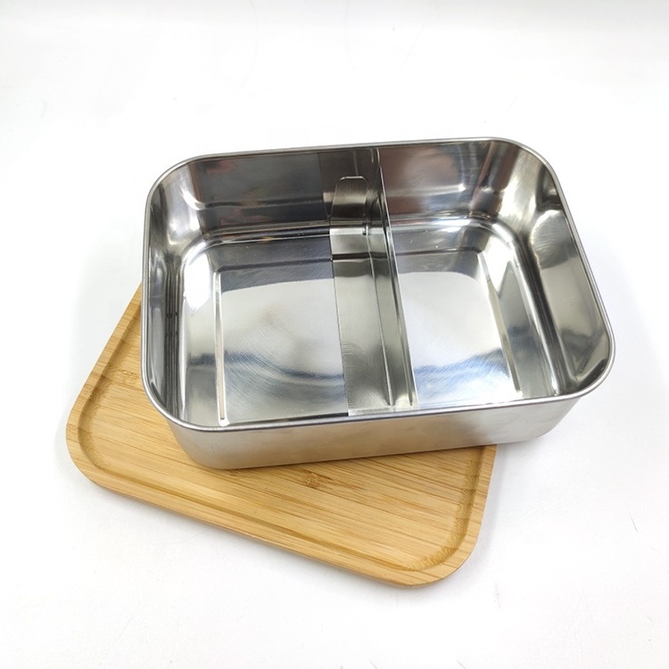 304 Stainless Steel Bento Lunch Box Best Metal 1200ml Bento Lunch Box for Office School