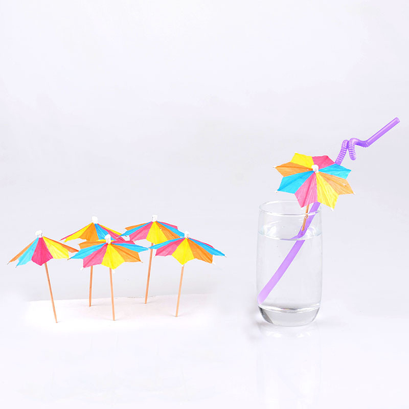 Bambus Heart Paper Drink Reusable Custom Party City Organic Stick Wooden Umbrella Toothpick With Printing