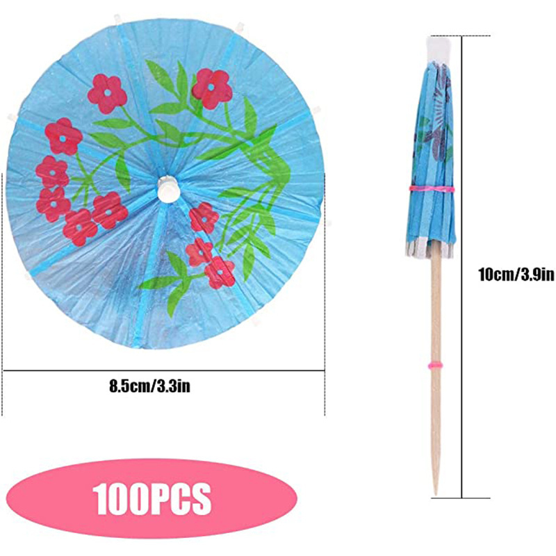 Bambus Heart Paper Drink Reusable Custom Party City Organic Stick Wooden Umbrella Toothpick With Printing