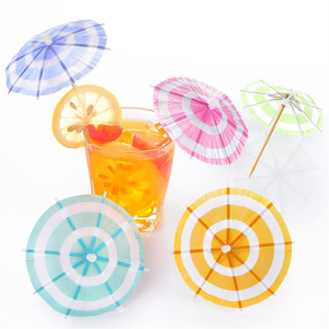 Bambus Custom Small Japanese Drink Mini 4Inch Colors Paper Party Drink Decoration Cocktail Umbrella Picks In Cake