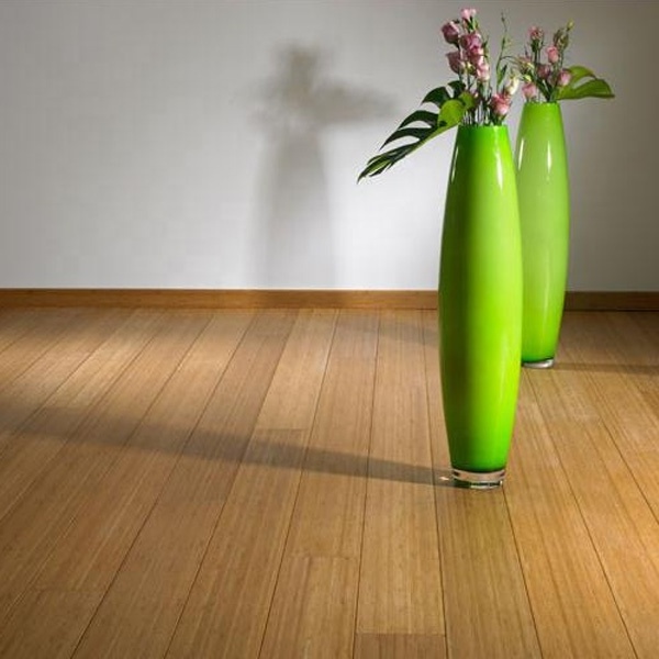 Chinese Solid Natural High Gloss wood floor Carbonized Strand Smooth Board Bamboo Flooring