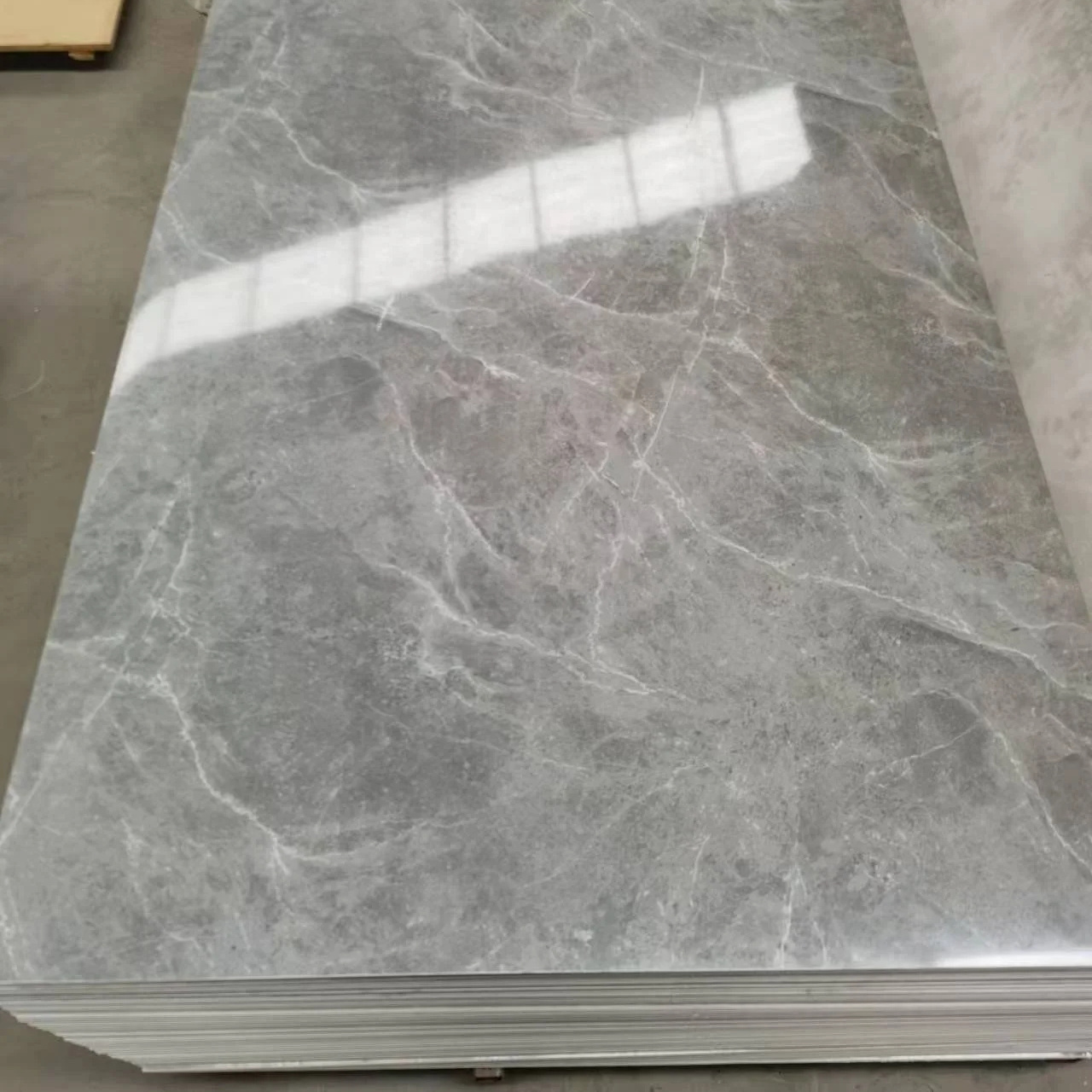 Artificial stone UV marble veneer wall panels boards Interior decorative high glossy pvc wall panel