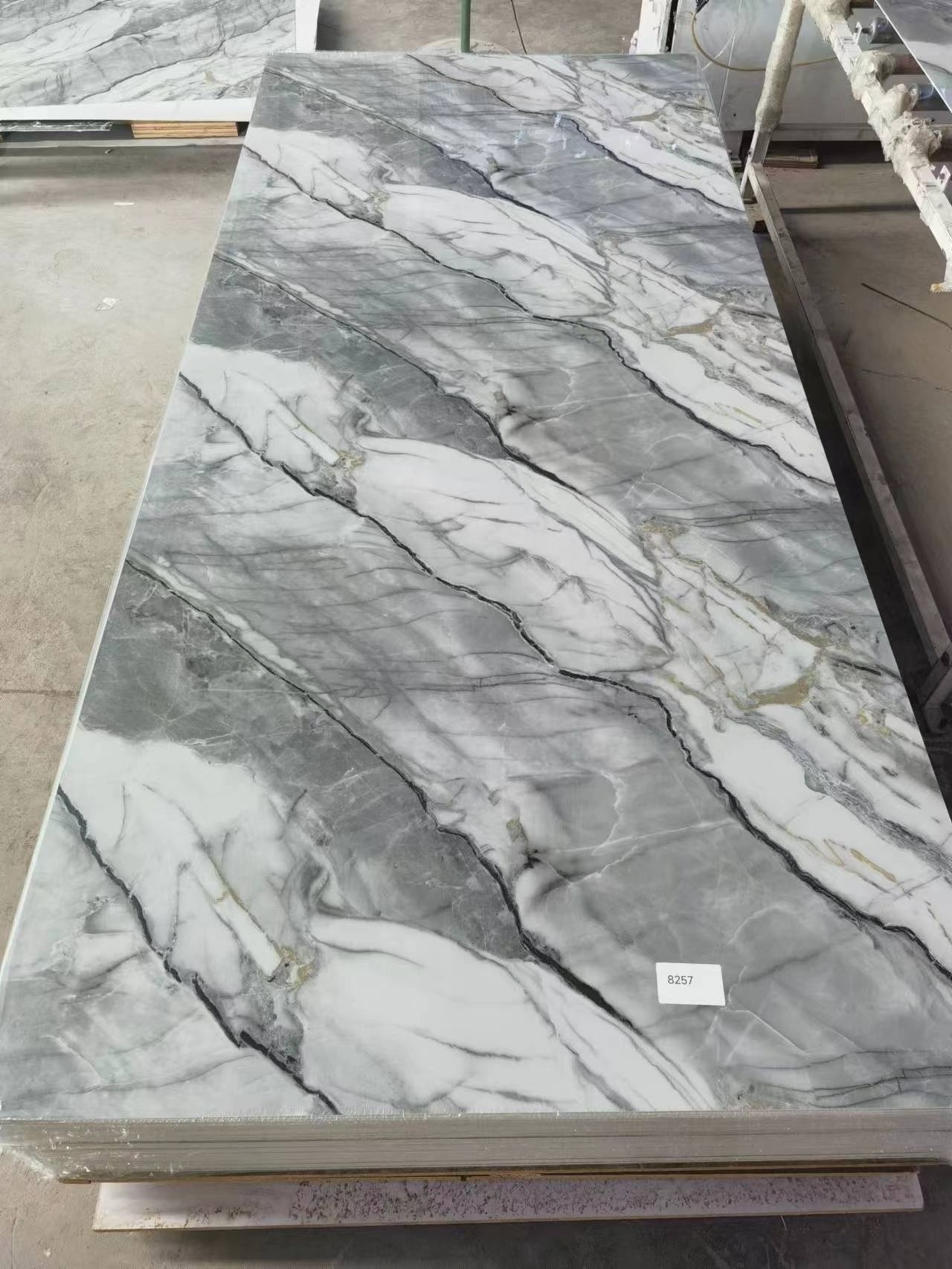 Artificial stone UV marble veneer wall panels boards Interior decorative high glossy pvc wall panel