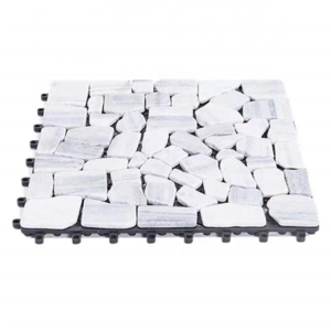 Outdoor natural garden stone floor tiles light color DIY Floor Outdoor Patio Tile Stone Interlocking Deck Tiles