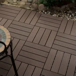 Modern waterproof WPC tile pedestal deck tiles plastic decking wooden deck for terraces