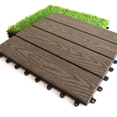 Modern waterproof WPC tile pedestal deck tiles plastic decking wooden deck for terraces